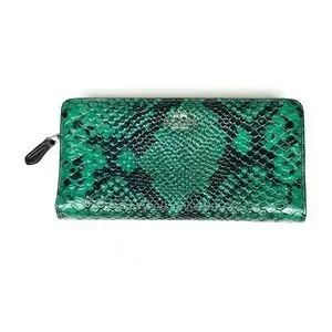 Coach | Bags | Coach Python Embossed Leather Accordion Zip Around ...